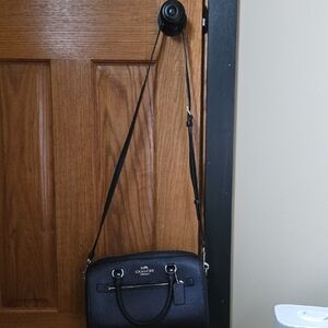 Coach Blue Leather Shoulder Bag